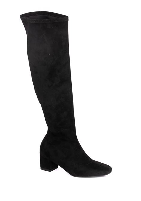 Black stretch high boot UMA PARKER NEW YORK | 090220SUEDE-BLACK